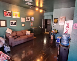 The green room where Fanny prepared to go on stage. One of the crew members had a pink paint marker and the management was none to thrilled as it was paint and not marker ink.