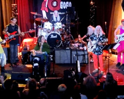 Fanny rockin' away. The original members are between 73 and 75 years old now, but can still crank it to 11.