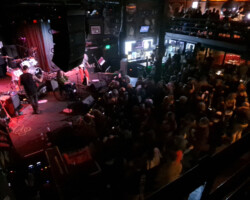 The club was filling up nicely by performance time. I couldn't hang in this spot during the concert, but the club was packed by the time the first note was played.